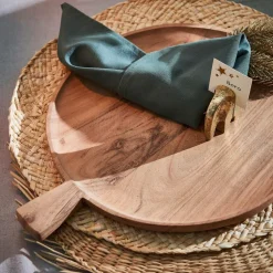ACACIA CHIC Assiette Avec Manche Naturel