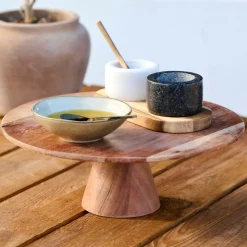 ACACIA Pieds De Table X Set De 2 Naturel