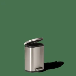 ADELE Poubelle à Pédale 5l Argent