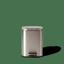 ADELE Poubelle à Pédale 12l Argent