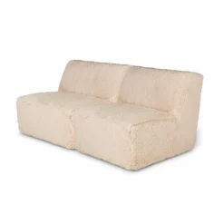 AGNES Plaid Blanc Cassé