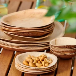 ARECA LEAF Assiettes Set De 6 Naturel