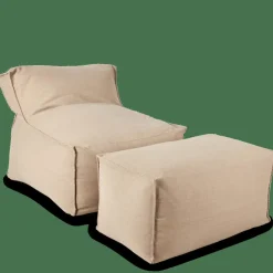 BAGIE Fauteuil Pouf Poire Beige