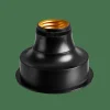 BATI Douille Lampe Pile E27 Noir