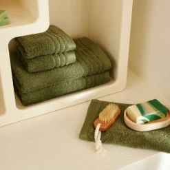 BIO SOFT Serviette De Bain Vert Foncé
