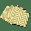 CHEVRON Set De 20 Serviettes Vert