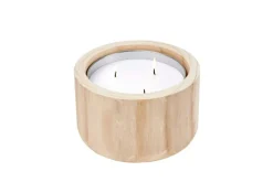 CITRONELLA WOOD Bougie De Jardin Blanc