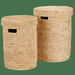 DOEBIE Panier à Linge M Naturel