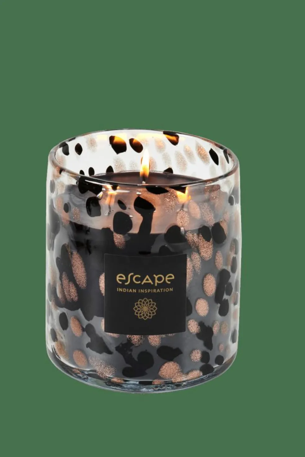 ESCAPE INDIAN INSPIRATION Bougie Parfumée Noir, Cuivre, Multicolore