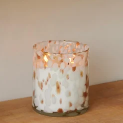 ESCAPE WORLD OF GOA Bougie Parfumée Dans Un Verre Blanc, Doré, Multicolore