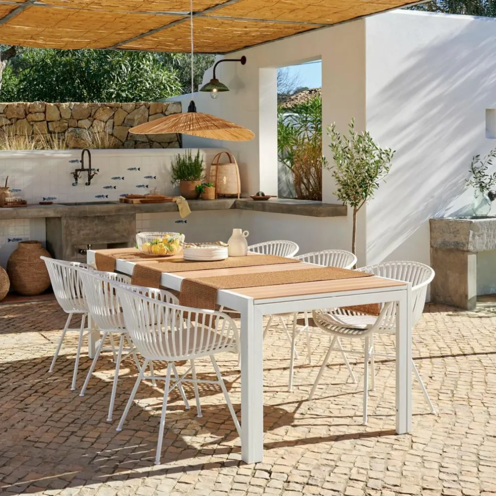 ETHAN & LOIC Set De Jardin Blanc