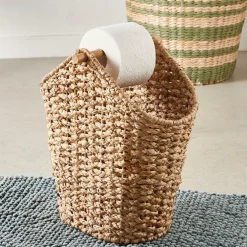 FLORES Porte-rouleau WC Porte-magazines Naturel