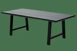 FORMAX Table De Jardin Avec Pieds X Noir/blanc