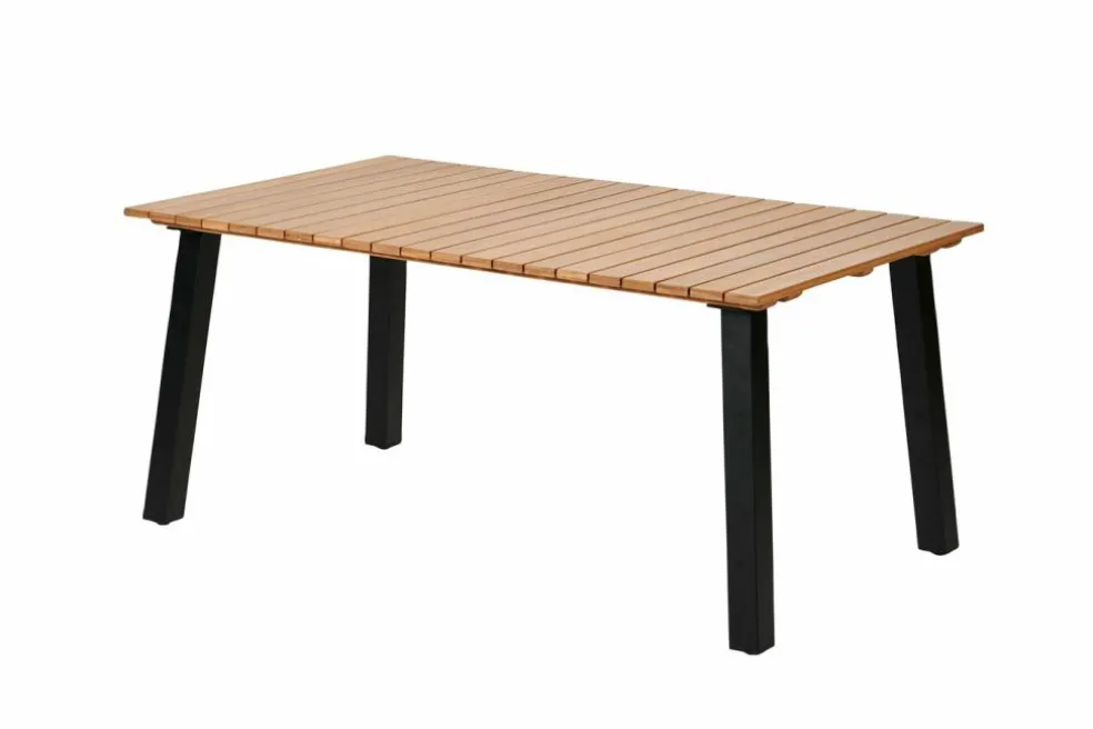 FORMAX Table De Jardin Avec Pieds Natural/noir