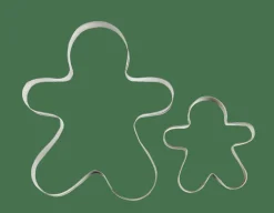 GINGERBREAD Emporte-pièces Set De 2 Argent