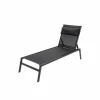 HUGO Chaise Longue Set De 2 Noir