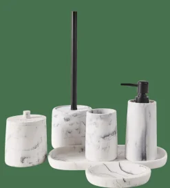 LUNA Brosse WC Avec Support Noir, Blanc