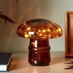 MUSHRO Lampe Déco Brun