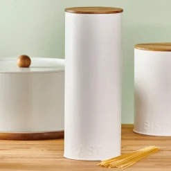 NAGINI Boîte Conservation Pour Pâtes Blanc, Naturel