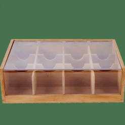 PANDA Boîte à Thé 12compartiments Naturel