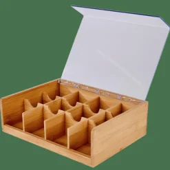 PANDA Boîte à Thé 12compartiments Naturel