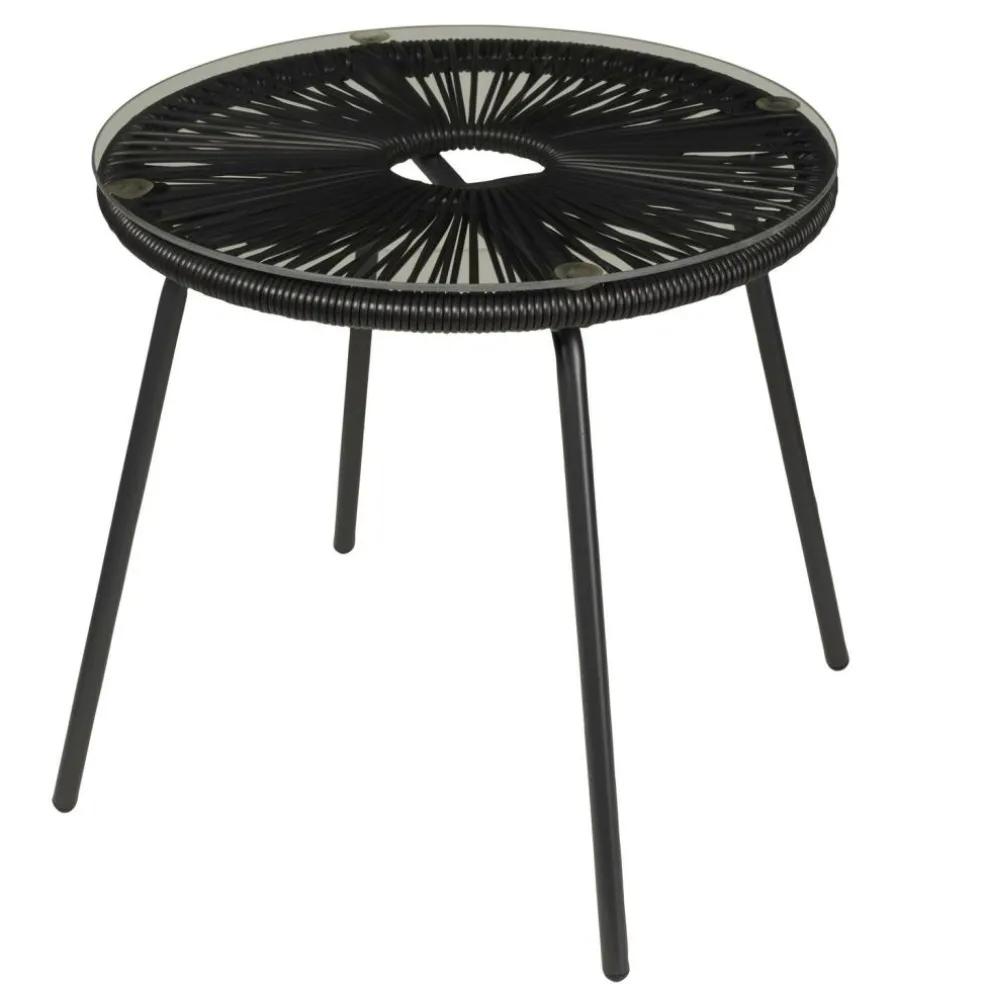 PAPAYO & ACAPULCO Salon De Jardin Noir