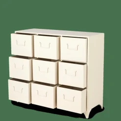 PHARMA Meuble De Pharmacie 9 Tiroirs Sable