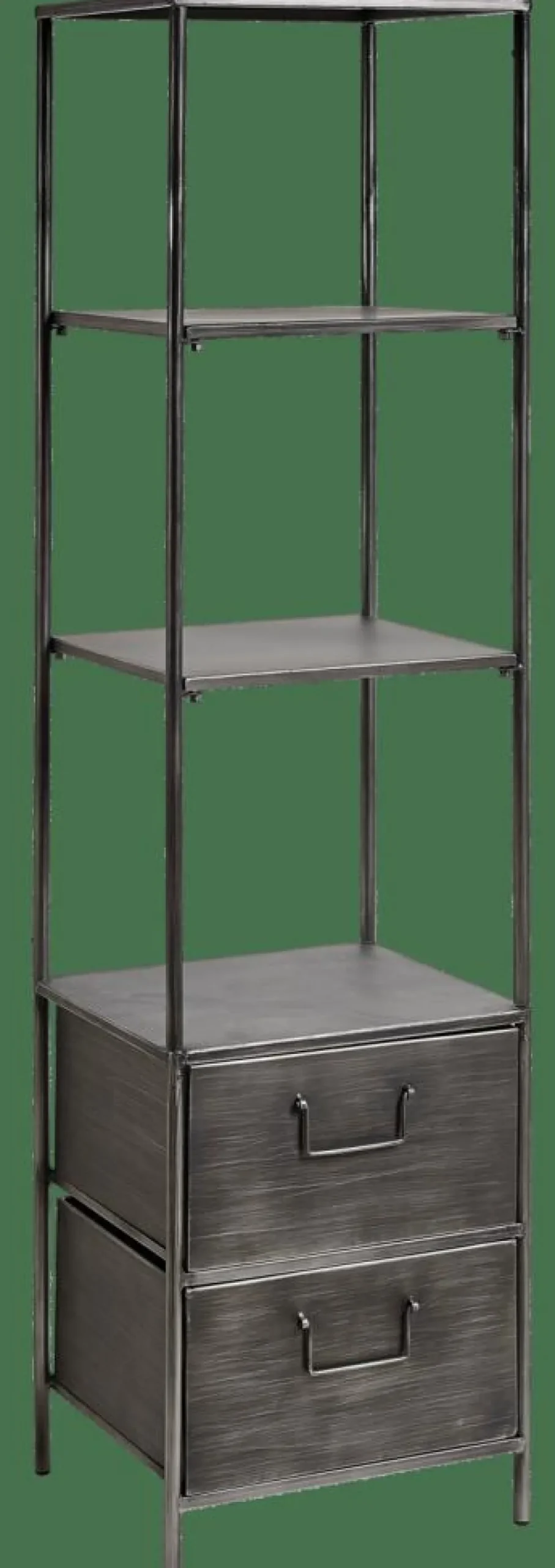 PHARMA Étagère Murale Avec 2 Tiroirs Noir