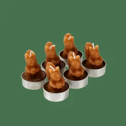 SQUIRREL Bougies Chauffe-plat Set De 6 Brun