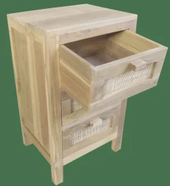 TECK Armoire à 3 Tiroirs Naturel