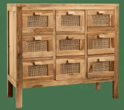 TECK Meuble De Pharmacie Naturel