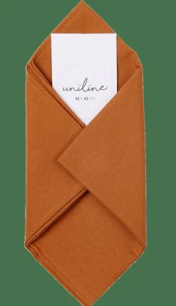 UNILINE Serviette Brun