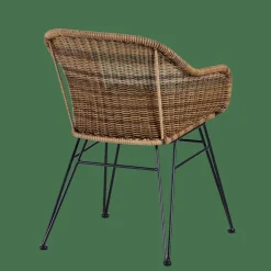 VIENNA Chaise De Salle à Manger Noir, Naturel