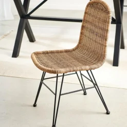 VIENNA Chaise Noir, Naturel