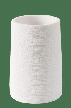 WHITE ELEGANCE Porte Brosse à Dents Blanc