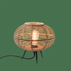 ZANZI Lampe De Table E27 Naturel